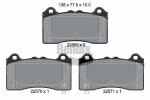 BENDIX Braking Piduriklotsi komplekt,  ketaspidur BPD2462