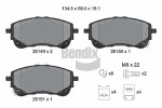 BENDIX Braking Piduriklotsi komplekt,  ketaspidur BPD2477
