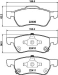 BENDIX Braking Piduriklotsi komplekt,  ketaspidur BPD2489