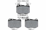 BENDIX Braking Piduriklotsi komplekt,  ketaspidur BPD2498