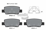 BENDIX Braking Piduriklotsi komplekt,  ketaspidur BPD2503
