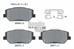 BENDIX Braking Piduriklotsi komplekt,  ketaspidur BPD2515