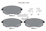 BENDIX Braking Piduriklotsi komplekt,  ketaspidur BPD2530