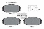 BENDIX Braking Piduriklotsi komplekt,  ketaspidur BPD2539