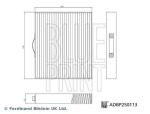 BLUE PRINT Filter,  salongiõhk ADBP250113