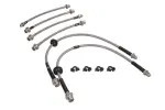 HEL BMW12H6 / brake hoses reinforced (6pcs, silver, delivery: 2-3 working days) fits: bmw 3 (e36) 1.6-1.9 90-140 01.94-08.00