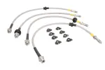 HEL BMW22H4 / brake hoses reinforced (4pcs, silver, delivery: 2-3 working days) fits: bmw 3 (e36), 3 (e46), z3 (e36), z4 (e85), z4 (e86) 1.6-3.2 90-360 12.93-02.09