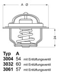 BorgWarner (Wahler)  Termostaat,Jahutusvedelik 3004.92D1