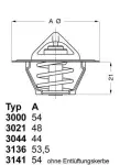 BorgWarner (Wahler)  Termostaat,Jahutusvedelik 3141.87D