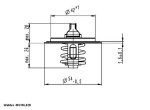 BorgWarner (Wahler)  Termostaat,Jahutusvedelik 410396.82D