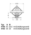BorgWarner (Wahler)  Термостат, охлаждающая жидкость 4163.79D