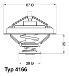 BorgWarner (Wahler)  Термостат, охлаждающая жидкость 4166.79D