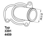 BorgWarner (Wahler)  Termostaat,Jahutusvedelik 4459.92D