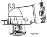 BorgWarner (Wahler)  Termostaat,Jahutusvedelik 4490.87D