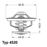 BorgWarner (Wahler) Termostaat, Jahutusvedelik 4520.80D