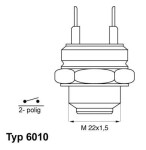 BorgWarner (Wahler)  Temperatuurilülitus,radiaatorivent. 6010.88D