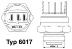 BorgWarner (Wahler)  Temperatuurilülitus,radiaatorivent. 6017.95D