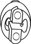 BOSAL Kinnitus,  väljalaskesüsteem 255-381