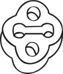BOSAL Kinnitus,  väljalaskesüsteem 255-507