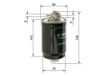 BOSCH  Kütusefilter 0 450 906 274