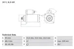 BOSCH Starter 24V 0 986 025 900