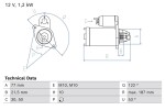 BOSCH Starter 12V 0 986 027 220