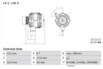 BOSCH Generaator 14V 0 986 049 000