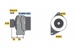 BOSCH Generaator 14V 0 986 049 540
