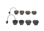 BOSCH Piduriklotsi komplekt,  ketaspidur 0 986 424 689