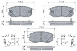 BOSCH Piduriklotsi komplekt,  ketaspidur 0 986 460 227