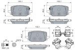 BOSCH Piduriklotsi komplekt, ketaspidur 0 986 460 324