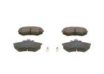 BOSCH Piduriklotsi komplekt,  ketaspidur 0 986 466 700