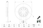 BOSCH Тормозной диск 0 986 479 G21