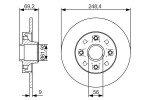 BOSCH Тормозной диск 0 986 479 S43