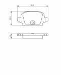 BOSCH Piduriklotsi komplekt,  ketaspidur 0 986 494 340