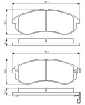 BOSCH Piduriklotsi komplekt,  ketaspidur 0 986 494 362