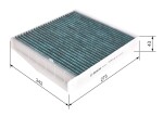 BOSCH Filter,  salongiõhk FILTER+ 0 986 628 521