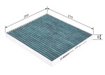 BOSCH  Filter,salongiõhk FILTER+ 0 986 628 529