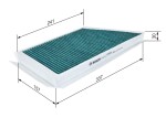 BOSCH  Filter,salongiõhk FILTER+ 0 986 628 535