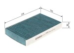 BOSCH  Filter,salongiõhk FILTER+ 0 986 628 550