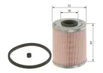 BOSCH Kütusefilter 1 457 431 705