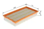 BOSCH Õhufilter 1 457 433 086