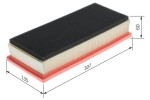 BOSCH Õhufilter 1 457 433 156