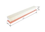 BOSCH Filter, salongiõhk 1 987 431 190