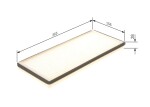 BOSCH Filter, salongiõhk 1 987 432 043