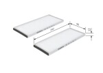 BOSCH Filter,  salongiõhk 1 987 432 161