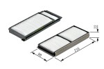 BOSCH  Filter,salongiõhk 1 987 432 163
