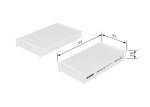 BOSCH Filter, salongiõhk 1 987 432 167