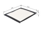 BOSCH Filter,  salongiõhk 1 987 432 263