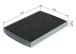 BOSCH  Filter,salongiõhk 1 987 432 300